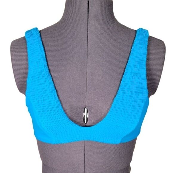 Tori Praver Shirred Bikini Top Sz XS - Picture 1 of 10